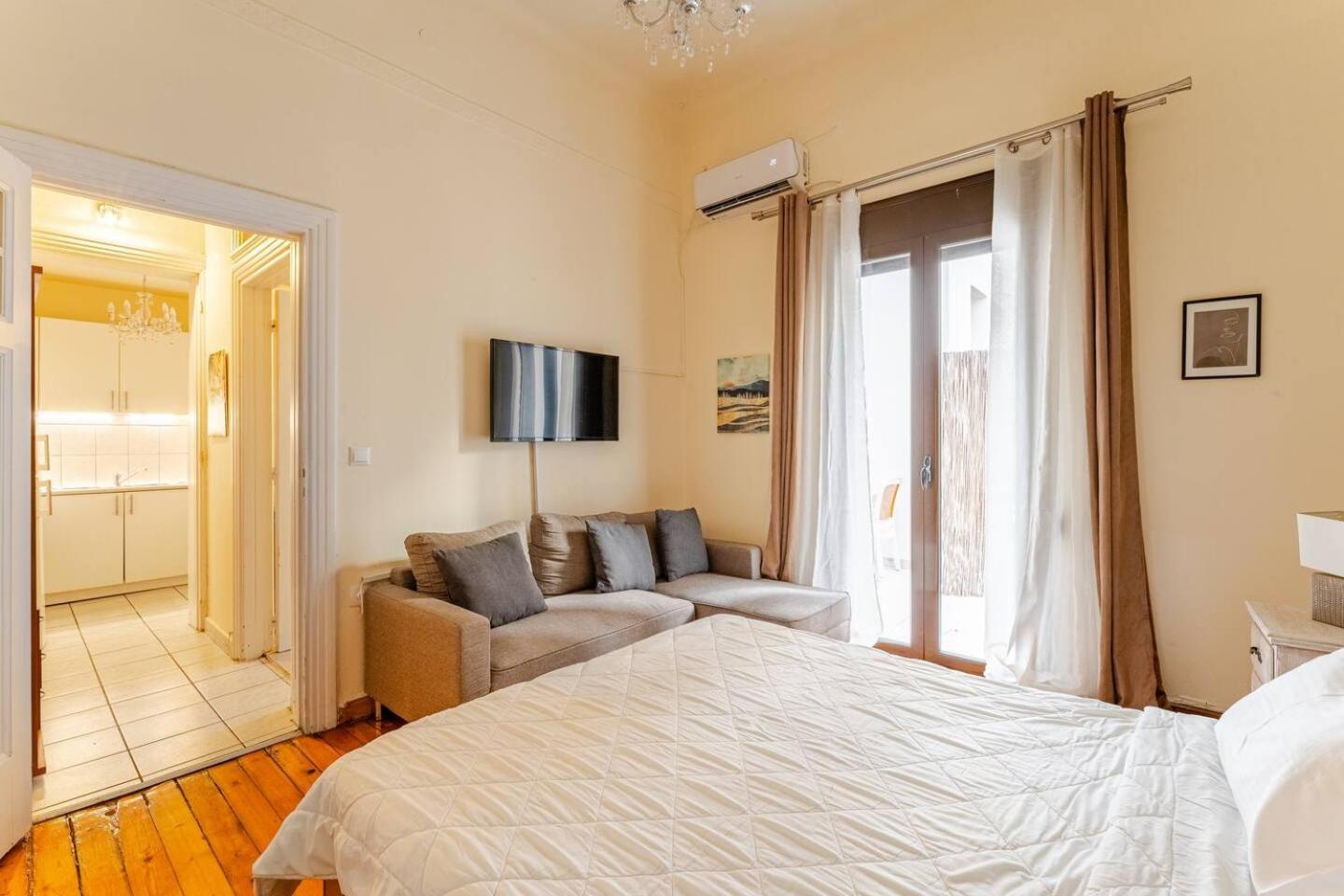 Appartement John'S Athenian Beauty 45M2 , Metro 7' Extérieur photo